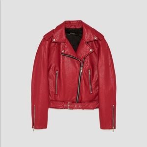 Zara leather effect jacket